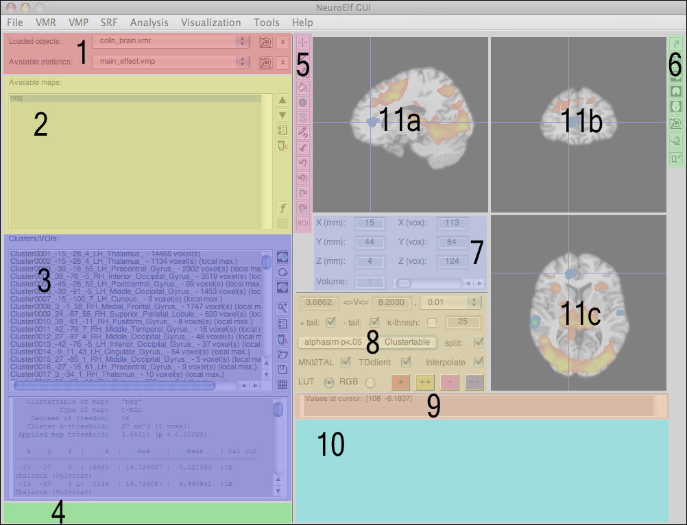 NeuroElf Viewer (interface areas)
