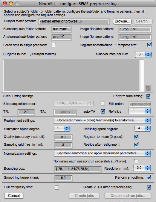 spm5_preprojobs dialog